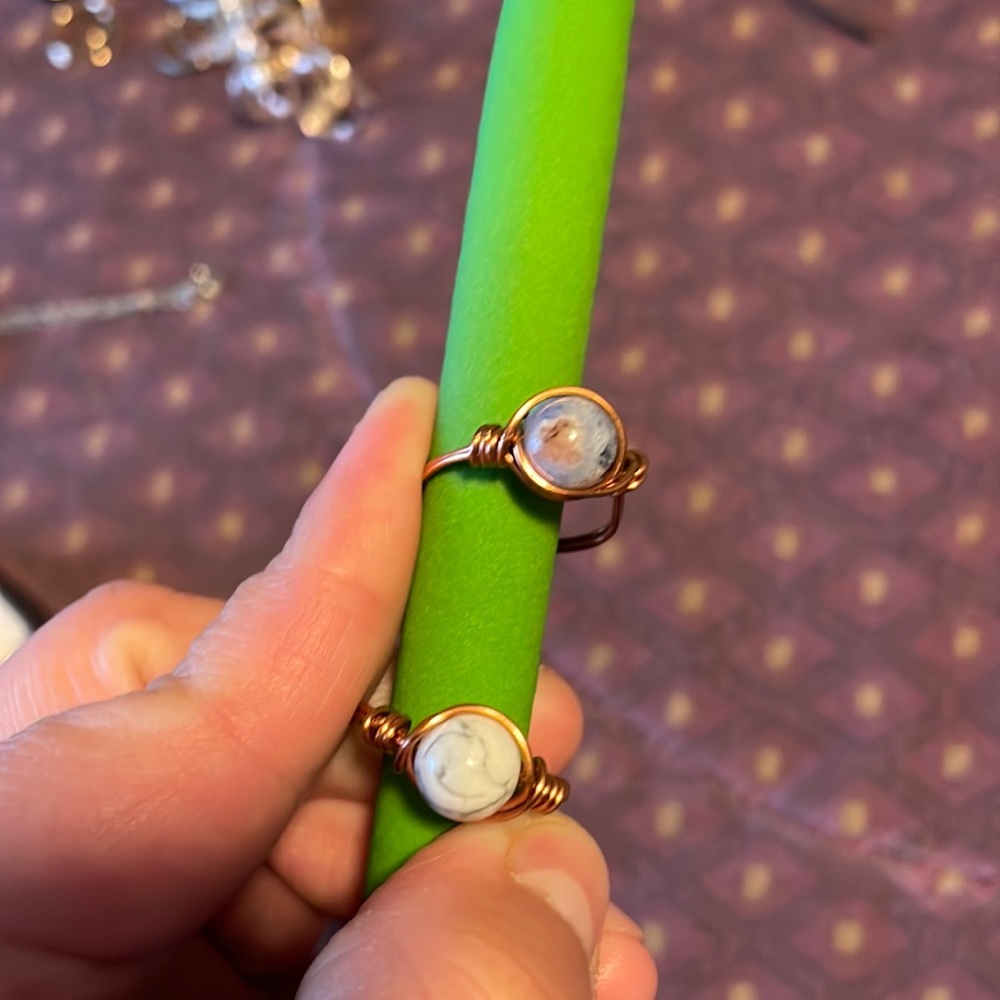 Crystal beaded rings